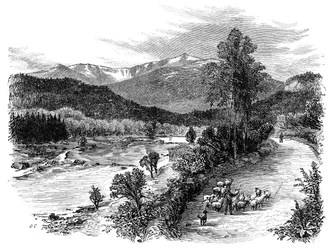 Uitzicht op Lochnagar, Schotland, 1900