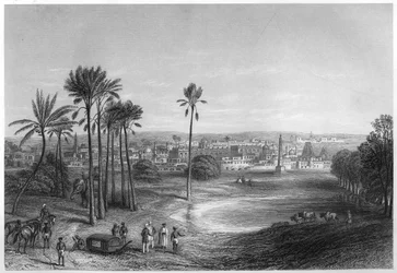 Uitzicht op Madras, India, c1860