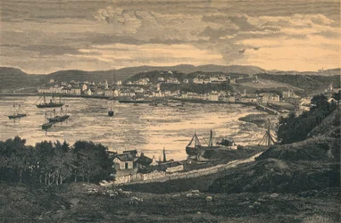 Uitzicht op Oban, eind 19e eeuw