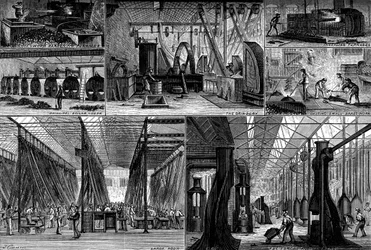 Uitzichten in de Royal Small Arms Factory, Enfield, c1880