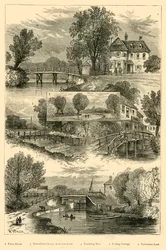 Uitzichten op de Rivier Lea, c1876