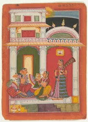 Vilaval Ragini: Folio uit een ragamala serie Garland of Musical Modes