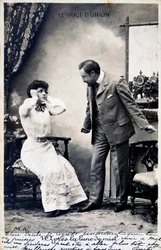 Vintage Franse ansichtkaart, ca. 1900