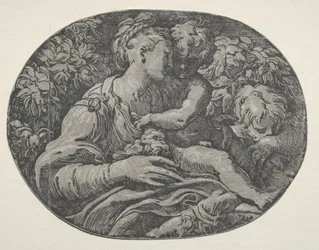 Maagd en kind met Sint Jan, 1500s
