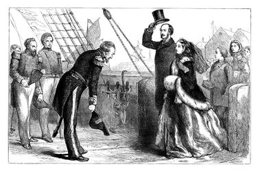 Bezoek van de koningin en prins Albert aan de Resolute, 1856, ca. 1888