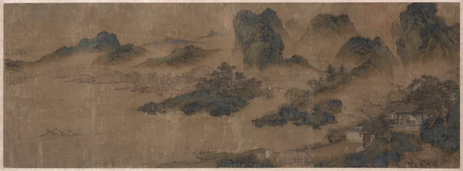 Een oude vriend bezoeken in de lentebossen, 1300s