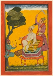 Vivaca Ragaputra, een blad uit de Ragamala-serie, ca. 1700-1720s