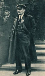 Vladimir Iljitsj Lenin, Russische bolsjewistische leider, Moskou, Rusland, 1 mei 1919
