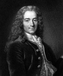 Voltaire, 18e-eeuwse Franse auteur, toneelschrijver, satiricus en letterkundige