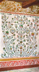 Muurschildering, Moravië, Tsjechoslowakije, 1928