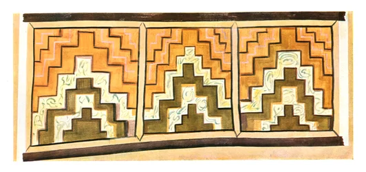 Muurschildering in het Stylos Klooster, Turkije, 1928
