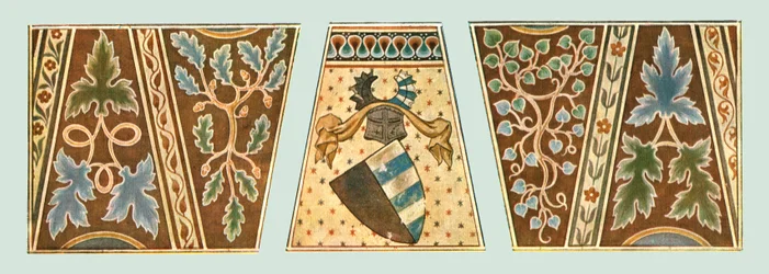 Muurschilderingen in de Kerk van St. Gieri, Rhazuns, Graubünden, Zwitserland, 1928