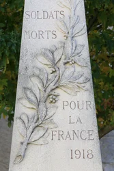 Oorlogsmonument. Guerard, Frankrijk