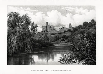 Kasteel Warkworth, Northumberland, 1896