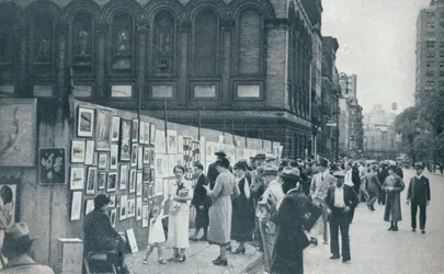 Washington Square, Greenwich Village, New York, VS, 1935