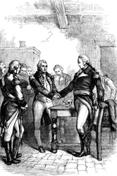 Washington neemt afscheid van zijn oude kameraden, 1783 ca. 1880