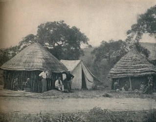 Winkel langs de weg in Swaziland, c1900