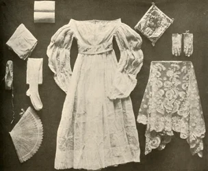 Trouwkostuum van Miss Sara Hayes, Philadelphia