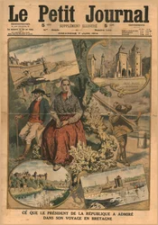 Wat de president bewonderde tijdens zijn reis naar Bretagne, 1914