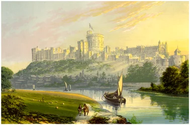 Kasteel Windsor, Berkshire, de Koninklijke residentie, ca. 1880