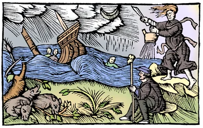 Heks die een storm oproept, 1562