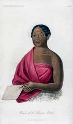 Vrouw van de Samoa-eilanden, 1848