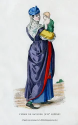 Vrouw van Bayonne, Frankrijk, 16e eeuw 1882-1884