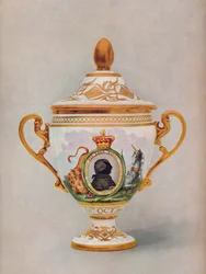 Worcester vaas ter herdenking van het Gouden Jubileum van Koning George III, c1809