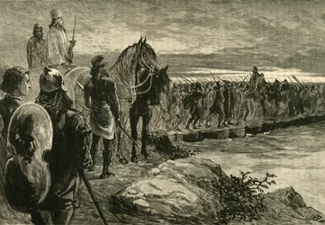 Xerxes steekt de Hellespont over, 1890
