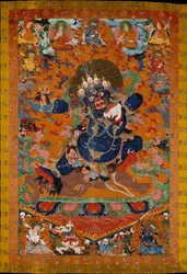 Yamantaka, Vernietiger van de God van de Dood, begin 18e eeuw