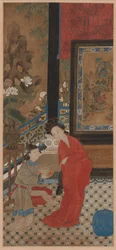Yang Guifei verlaat het bad, 1700s