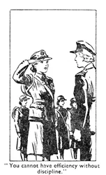 Je kunt geen efficiëntie hebben zonder discipline, 1940