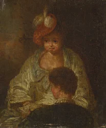 Jonge vrouw en man, 18e eeuw