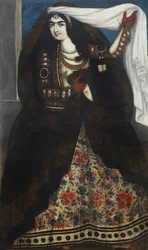 Jonge vrouw met chador, ca. 1844-1850