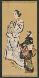 Yujo en een meisje kamuro