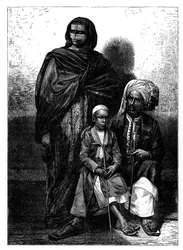 Zanzibar Arabische familie, ca. 1890