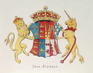 Wapenschild van Jane Seymour (c.1509-37), derde vrouw van Koning Henry VIII van Engeland (1491-1547)