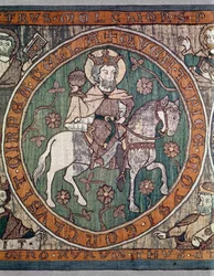 Geborduurde altaarfront uit de Bamberg-kathedraal, Zuid-Duits, ca.1300