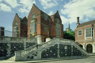 Exterieur van Harrow School, Middlesex