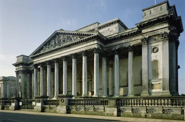 Exterieur van het Fitzwilliam Museum, Universiteit van Cambridge