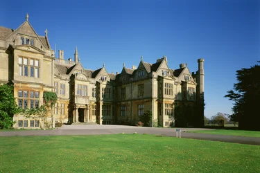 Exterieur van het centrale deel van het huis, Corsham Court, Wiltshire