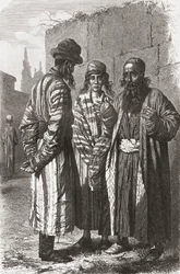 Joden van Tasjkent, hoofdstad van Oezbekistan, illustratie uit 