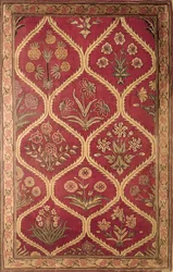 Perzisch of Turks tapijt, 16e-17e eeuw (wollen pool op een zijden ketting)