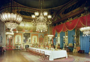 Royal Pavilion, de banketzaal, 1815-23, Brighton, East Sussex, Verenigd Koninkrijk