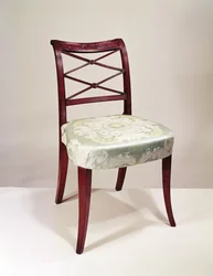 Stoel met opgerolde rugleuning, mahonie, door Duncan Phyfe, 1807