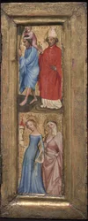 St. Christoffel en St. Erasmus, St. Barbara en een andere vrouwelijke heilige
