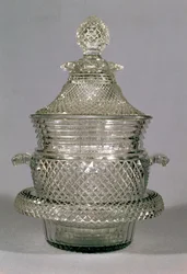 Wijnkoeler, ca. 1815-20 (geslepen glas)