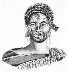 Een Maori stamhoofd