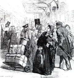 Een chaotische toestand van Birmingham Station