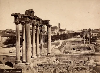 Een uitzicht op het Forum Romanum